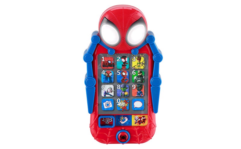 eKids Spidey and His Amazing Friends Toy Phone for Toddler with Built-in Preschool Learning Games, Educational Toys for Toddlers - Image 1