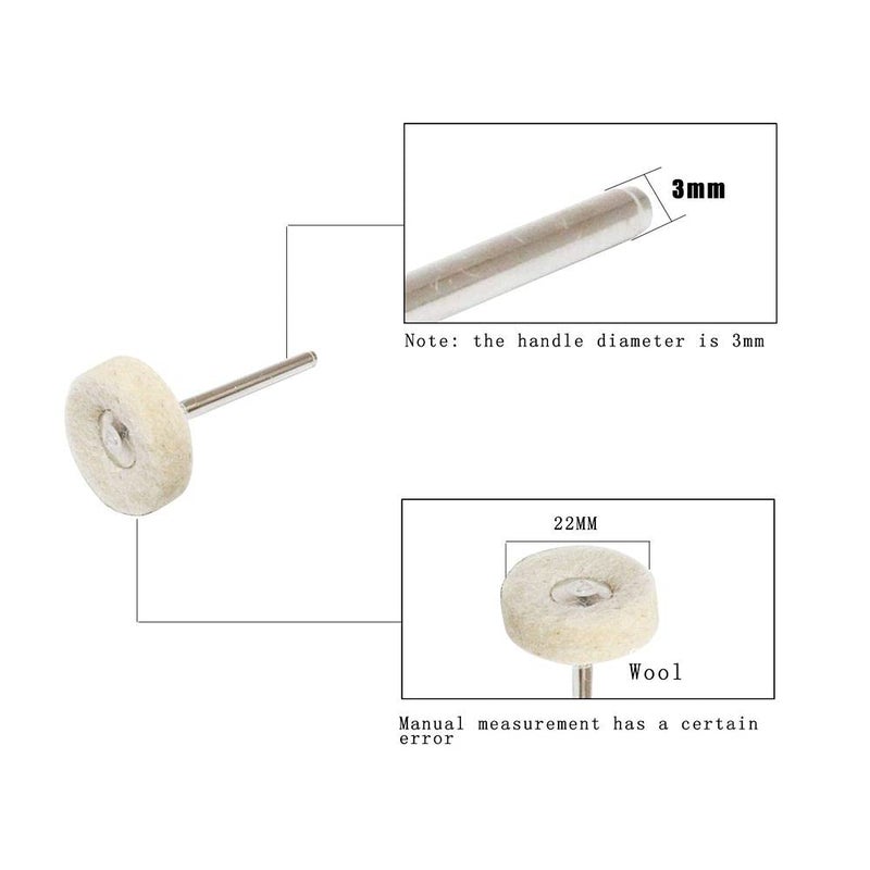 DIY Crafts CTDIYHI31438 Mounted Cotton Soft Fine 11749 Shank Polishing Buff Wheel 235 mm Shank for Dremel Rotary Tools - Image 5