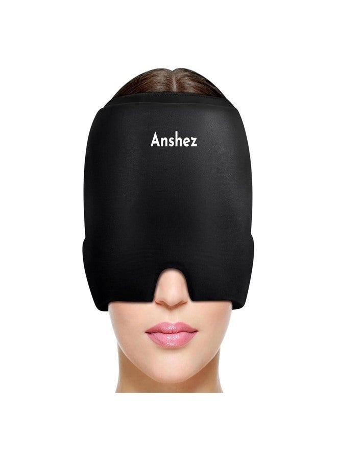 Anshez Migraine Relief Cap for Headache & Stress Relief | Reusable Hot & Cold Therapy Gel Ice Head Wrap for Migraine, Sinus Pressure, Puffy Eyes & Tension Relief - Image 1
