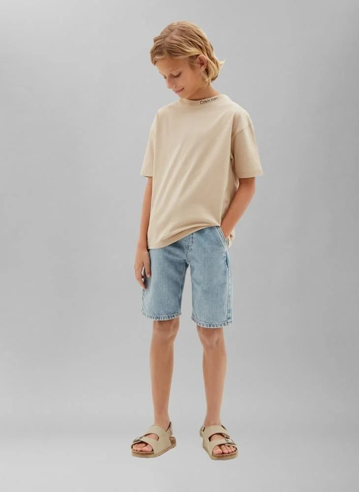 Calvin Klein Jeans Humus/Pvhblack Kids' 2 Pack T-shirts for Men | Best Price UAE