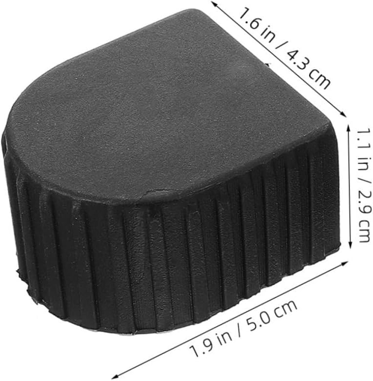Ladder Foot Protection Caps 4Pcs Non Slip Cushion Pads Size 5X4 3X2 9CM For Telescopic Folding Ladders - Image 3