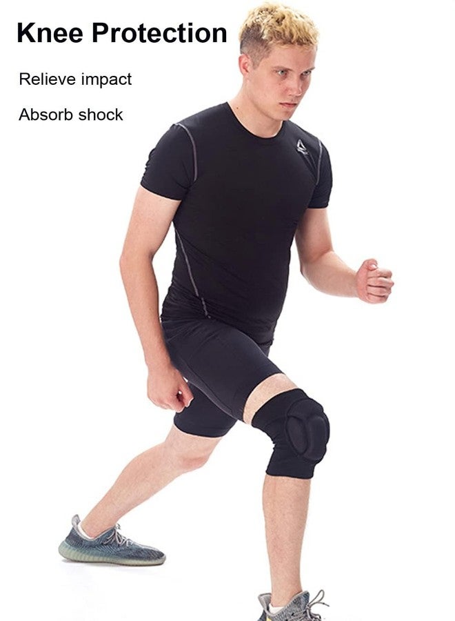Zipron Adult Knee Pads for Gardening, Anti-Slip Collision Avoidance Kneepads with Thick EVA Foam, for House Cleaning, Construction Work, Volleyball, Football Dance Knee Sleeve, 1 Pair (Black) - Image 5