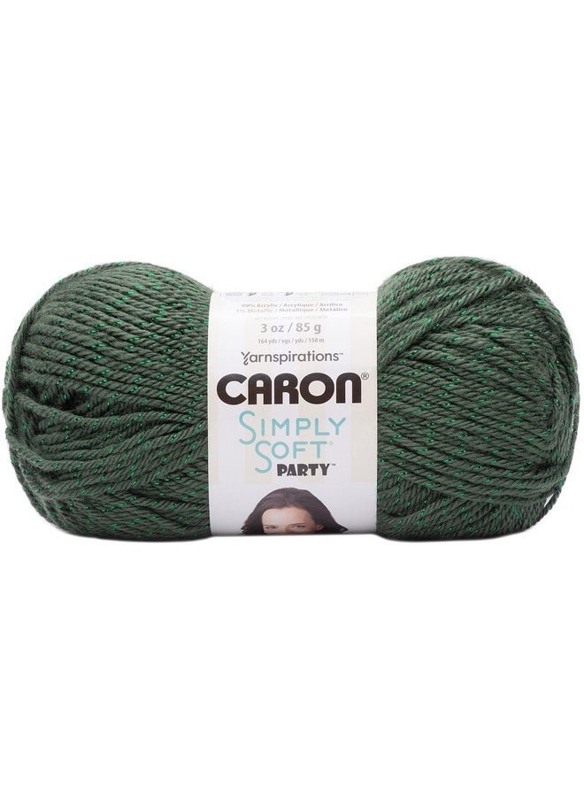CARON Yarn Simply Soft Par Dk Dark Sage Sparkle  - Image 2