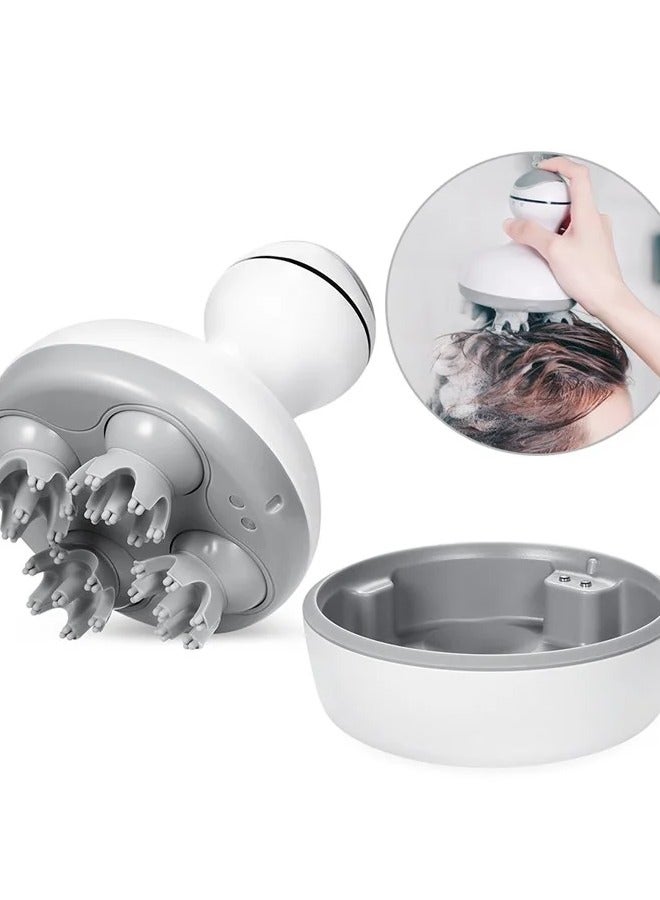 general Electric Scalp Massager with 4 Massage Heads, Portable 3D Massaging Head Scratcher with Tissue Kneading Nodes Stress Release Massager for Muscles Shoulder Calf Head - Image 2