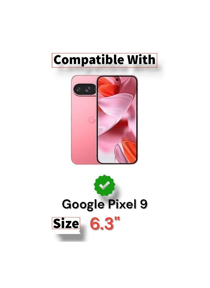 Generic - For Google Pixel 9 Luxury Hard Leather Back Case, Hard Tpu Back and Fully Proteciton Compatible With Google Pixel 9 (6.3'') (Black) - Image 1
