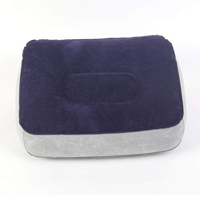 BESPORTBLE 2PCS Inflatable Feet Rest Pillow Cushion Leg Rest Support Pillow for Travel Office Car Camping Airplane Foot Massage Stool Relax Cushion - Image 2