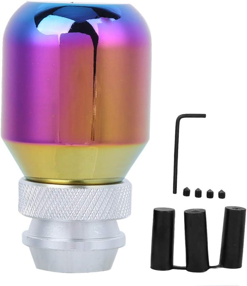 Telescopic Gear Shift Knob, Adjustable Aluminum Alloy, Frosted Colorful Finish - Durable Construction, Stylish Design, Universal Fit for Cars - Image 1