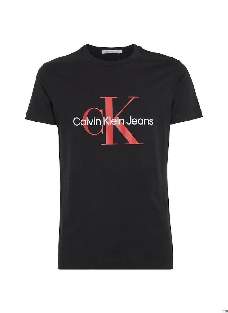 Calvin Klein Jeans Calvin Klein Jeans Men's T-Shirt - Slim fit - Casual Tops - Cotton , Black and Red