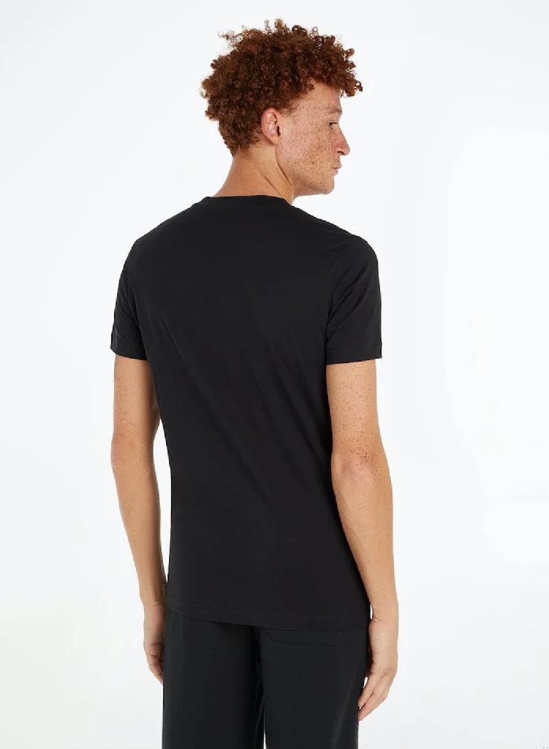 Calvin Klein Jeans Calvin Klein Jeans Men's T-Shirt - Slim fit - Casual Tops - Cotton , Black and Red