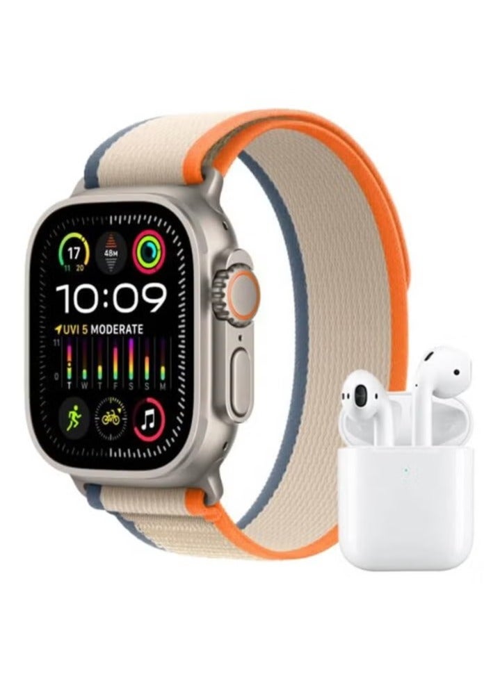 Oteeto Smart Duo Smart Watch with AMOLED Display, Bluetooth Earphone, and Wireless Charger – All-in-One Smartwear for Health, Connectivity & Convenience - Image 1