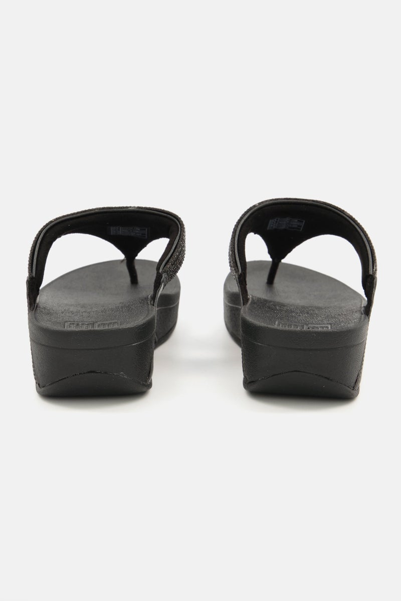 FitFlop Women Slip On Sandals, Black - Image 3