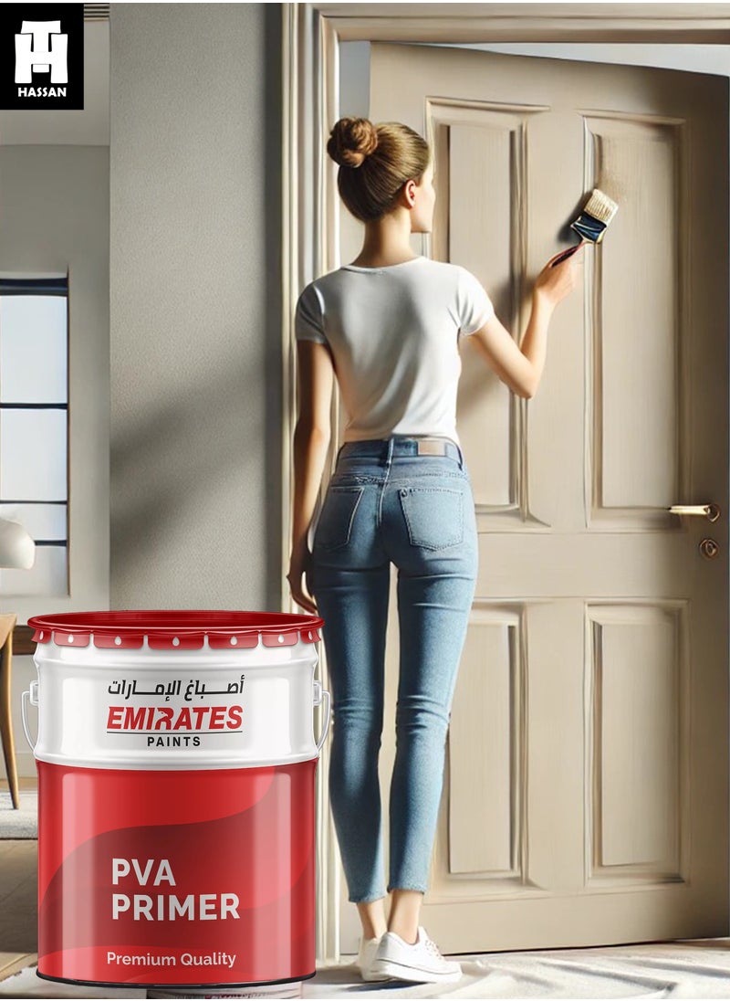 Emirates - Emirates PVA Primer - Premium Wall Paint Primer for Superior Adhesion, Smooth Finish, and Long-Lasting Protection - Low Odor, Eco-Friendly, Quick-Drying - Image 1