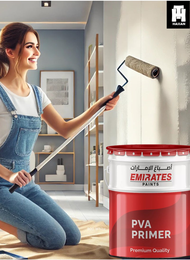 Emirates - Emirates PVA Primer - Premium Wall Paint Primer for Superior Adhesion, Smooth Finish, and Long-Lasting Protection - Low Odor, Eco-Friendly, Quick-Drying - Image 1