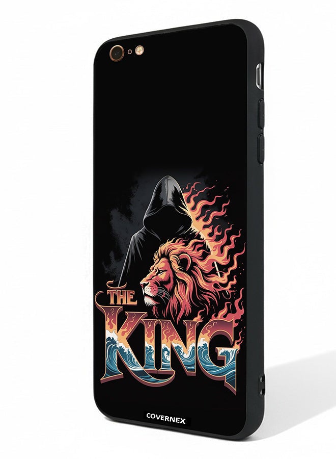 Covernex Apple iPhone 6s Plus Protective Case Cover Printed Featuring The King Lion and Hooded Figure - Image 1