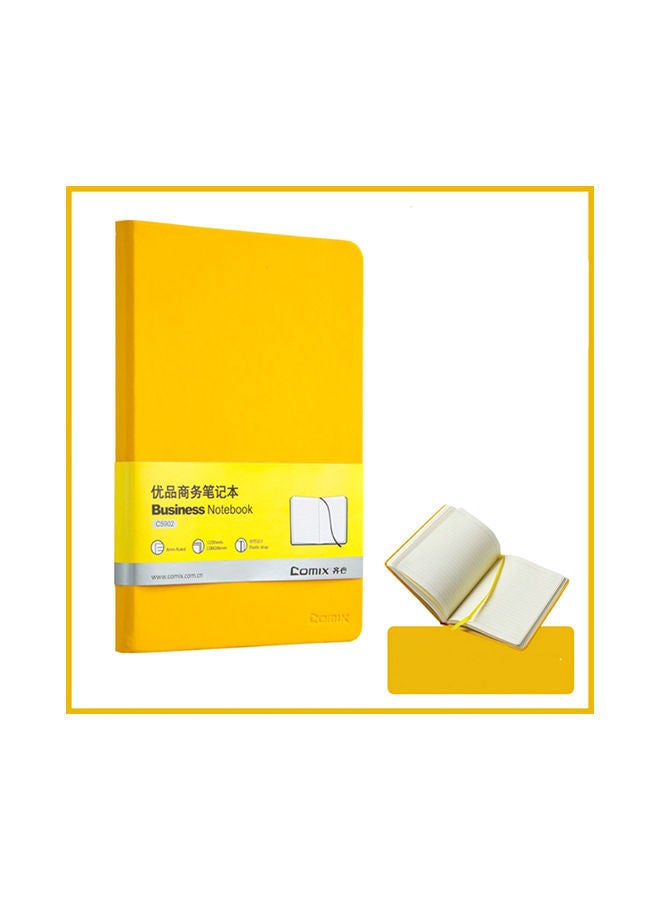 NIBEMINENT 2-Piece Thickened Leather Notepad Set Yellow