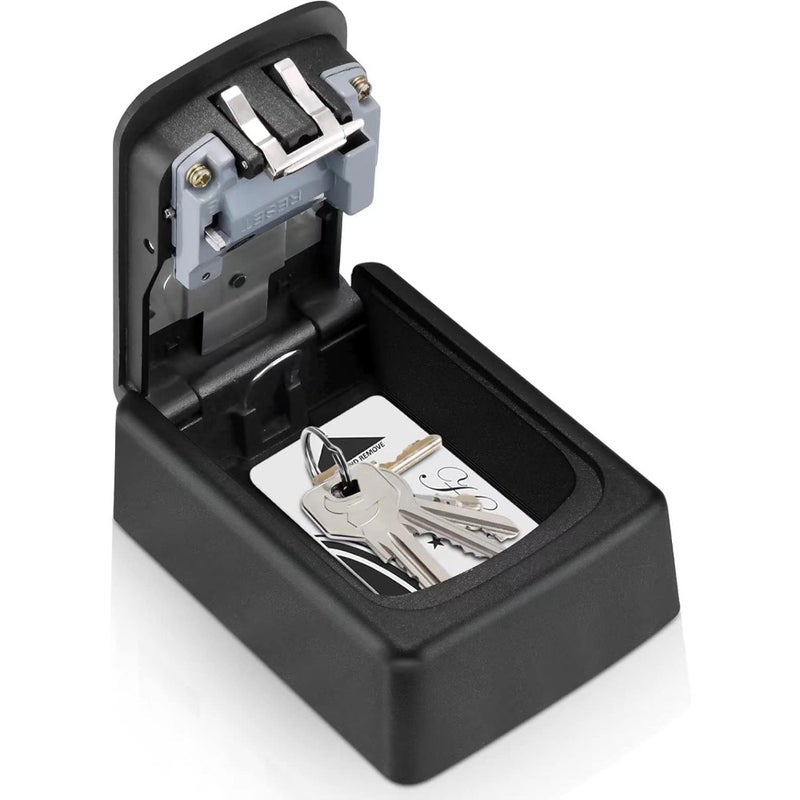 Key Lock Box for Outside - Sturdy and Durable Lock Box for House Keys, 5 Key Capacity Outdoor Lockbox, Waterproof Emergency Spare Key Lockbox with Resettable Code for Home, Garage, Airbnb - Image 4