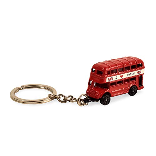 BOHS London Souvenir Gift - British Cultural Icons Landmark Die-cast Keychain Keyring - Small Metal Miniature Model (5 pcs) - Image 3