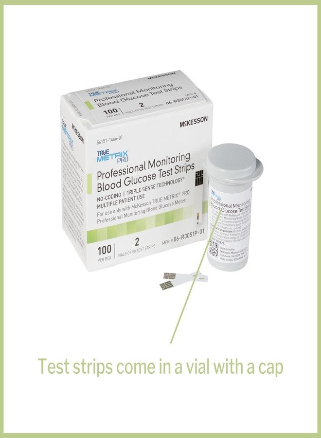McKesson True METRIX Blood Glucose Test Strips for Diabetes Professional Monitoring System, Multiple Patient Use (100 Count (Pack of 1)) - Image 4
