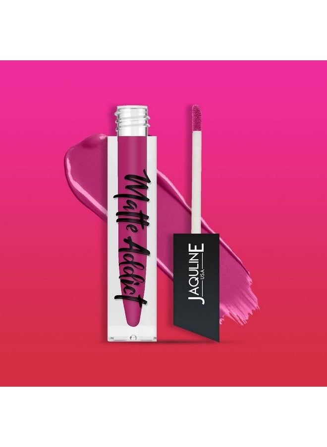 Jaquline USA - Jusa Matte Addict Matte Liquid Lipstick ;Knockout 12 ;Smooth Matte Texture; Light Weight; Transfer And Smudge Proof;Highly Pigmented; Enriched With Vitamin E And Jojoba Oil. - Image 1