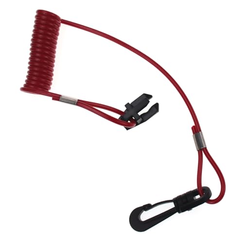 ZOOKOTO Boat Emergency Stop Kill Switch Lanyard 432230 0432230 393079 392288 Universal Outboard Engine Motor Urgent Stop Switch Key Safety Connector Lanyard Cord for Johnson Evinrude OMC Sierra MP28880 - Image 1