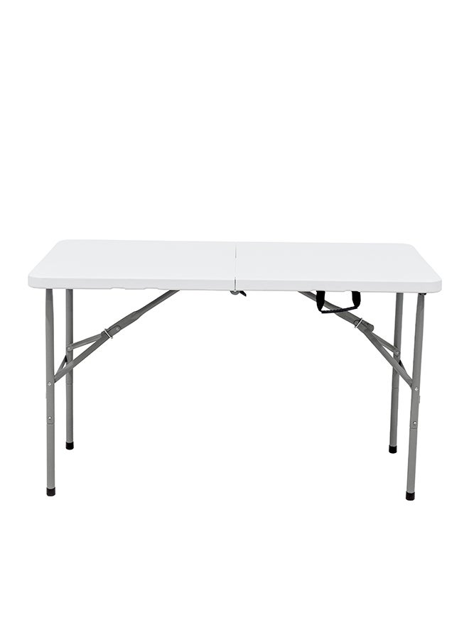 Homez 4 Foot Fold In Half Table 122x61x74cm white 