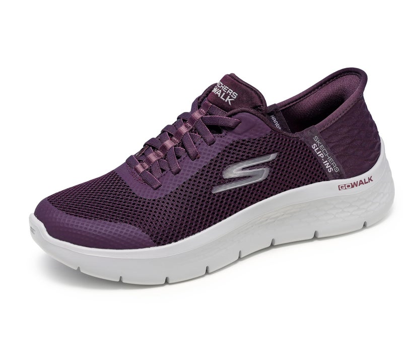 SKECHERS أحذية سكيشرز النسائية جواك فليكس هاندس فري سليب-إنز - حذاء غراند إنتري، بورغندي، 8 أمريكي - Image 5