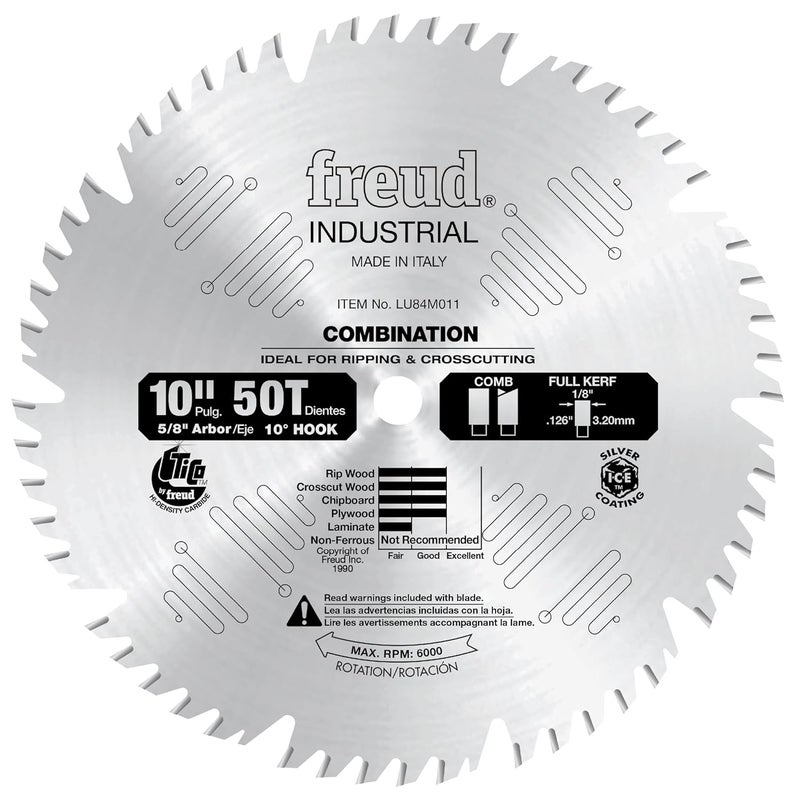 freud LU84M011: 10" Combination Blade - Image 1