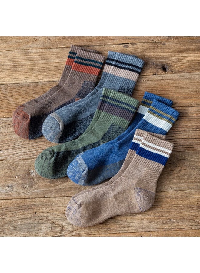 Good Man Visit Liangrenfang Men's Socks, Autumn And Winter, 100% Pure Cotton, Antibacterial And Odor-resistant, Sweat-absorbing, Durable, Thickened, Warm Mid-calf Socks - Image 3