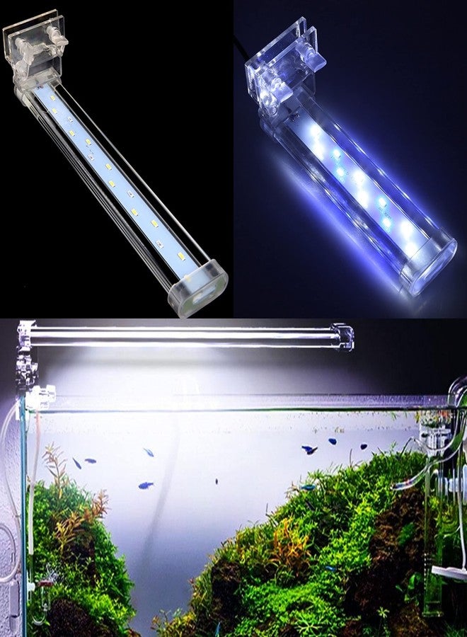 مصباح حوض السمك الكهربائي الكريستالي الشفاف من VAYINATO Rs (اللون: أزرق + أبيض) (S30 - يناسب أحواض السمك حتى 2 قدم) - Image 1