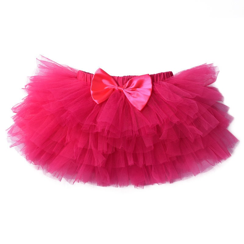 0-2 Years Old Children'S Gauze Tutu Skirt Color Puffy Skirt Girls Skirt Cake Skirt Baby Princess Skirt - Image 3