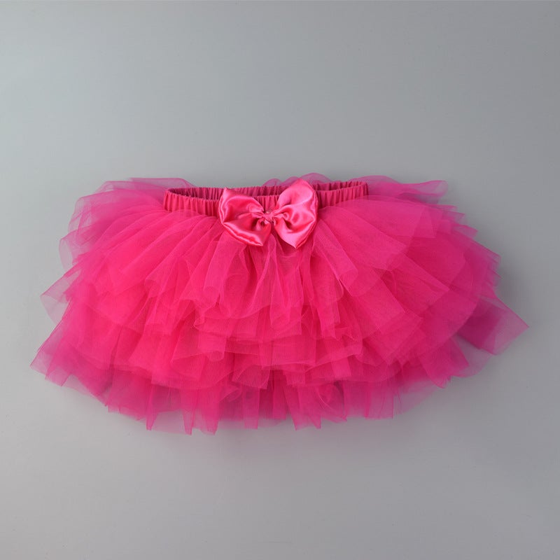 0-2 Years Old Children'S Gauze Tutu Skirt Color Puffy Skirt Girls Skirt Cake Skirt Baby Princess Skirt - Image 1