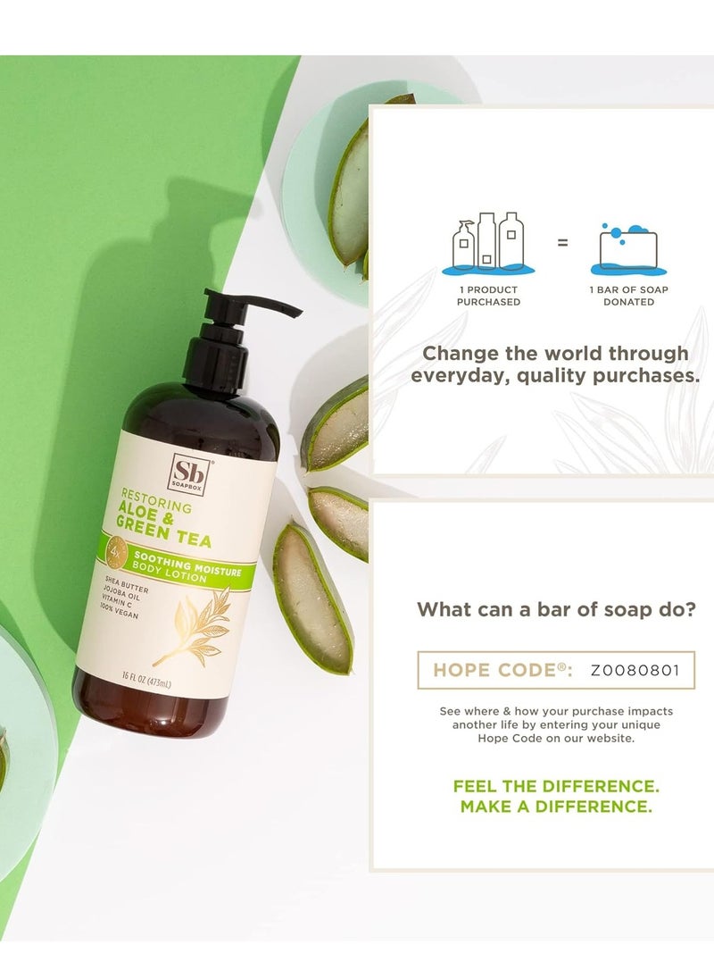 Soapbox - Soapbox Bamboo & Green Tea Moisturizing Body Lotion with Shea Butter & Jojoba Oil | Paraben Free, Cruelty Free, Vegan, Made in the USA (16oz, 3 Pack) - Image 1