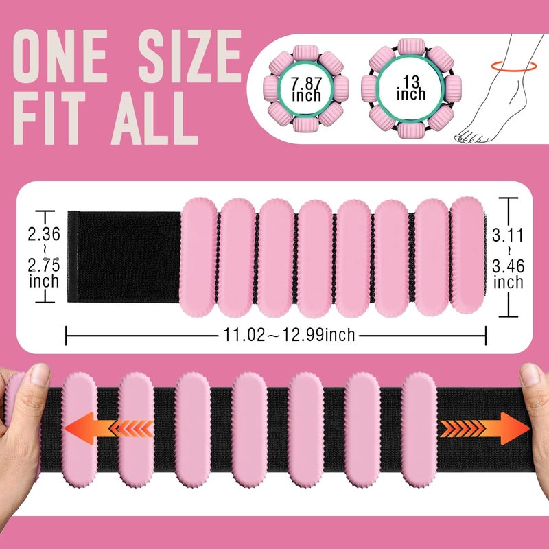 AMORIX Adjustable Ankle Weights for Women Men,Wrist Weights set for Walking Running,3 Pairs Silicone Workout Weights 0.5lb/1Lb/2lb Each Side for gym fitness,Jogging,yoga,strength training,physical therapy - Image 3
