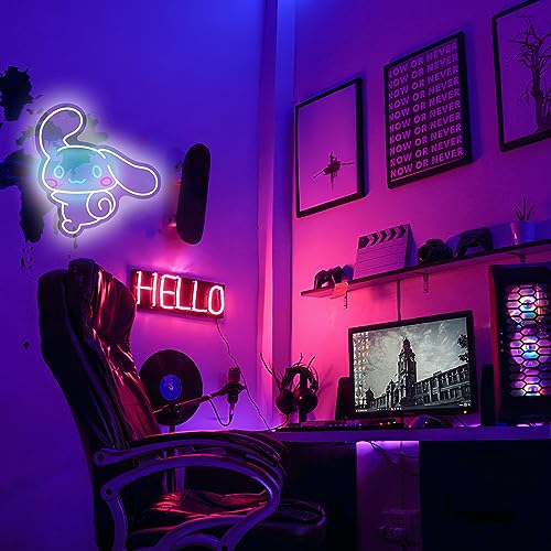 JOSEBRU CinnamoRoll Neon Sign Anime Neon Sign for Wall Decor Janpanese Neon Light for Bedroom Wall Decor Game Room Decor Livingroom Decor for Kids, Personalized Gifts for Girls - Image 4