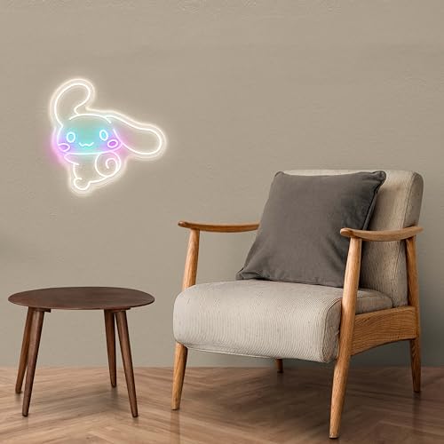 JOSEBRU CinnamoRoll Neon Sign Anime Neon Sign for Wall Decor Janpanese Neon Light for Bedroom Wall Decor Game Room Decor Livingroom Decor for Kids, Personalized Gifts for Girls - Image 3