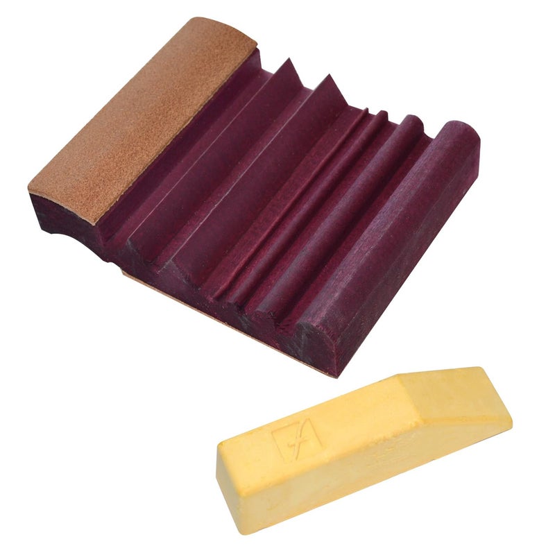 Flexcut Wood Carving Tools | Flexcut SlipStrop | Polish and Debur Cutting and Carving Tools For Razor Sharp Blade Edges | Includes Polishing Compound | PW12 | Made in the U.S.A. - Image 1