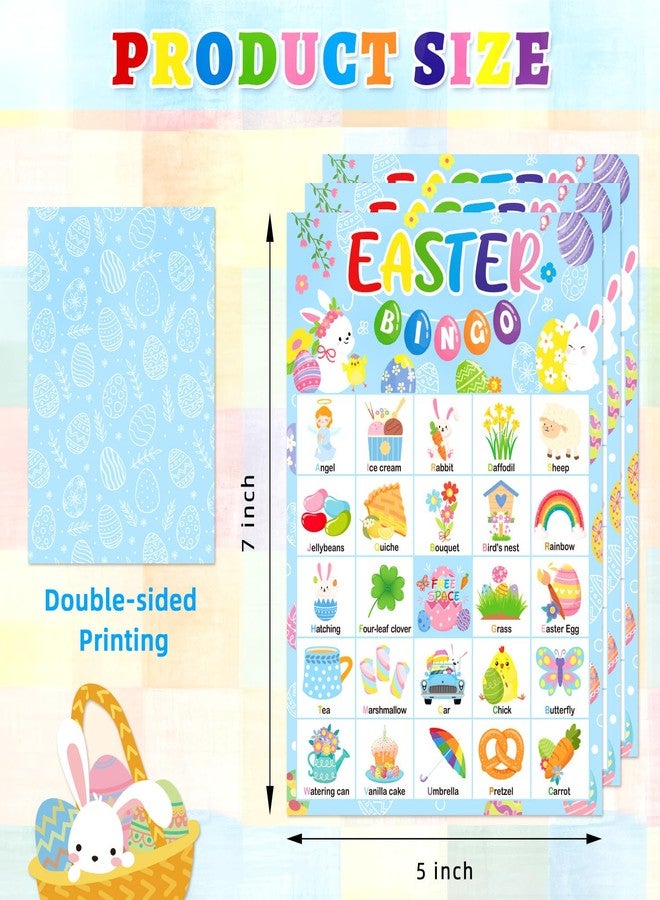 Actilize Easter Bingo Game Set for 24 Players - Easter Party Games for Family Activities - Easter Basket Stuffers & Gifts - Image 2