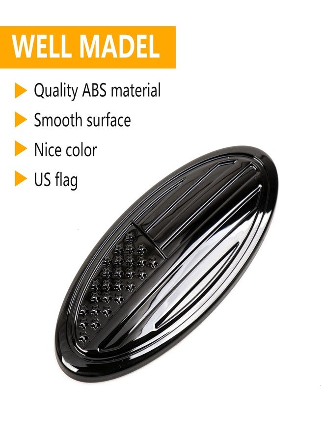 RERPRO 5" Tailgate Emblem Cover Trim Compatible with 2021 2022 2023 2024 2025 Ford Bronco 2/4 Door Bronco Sport Exterior Accessories Rear Door Overlay Emblem Decoration Oval American Flag Decor 1 Pack - Image 4