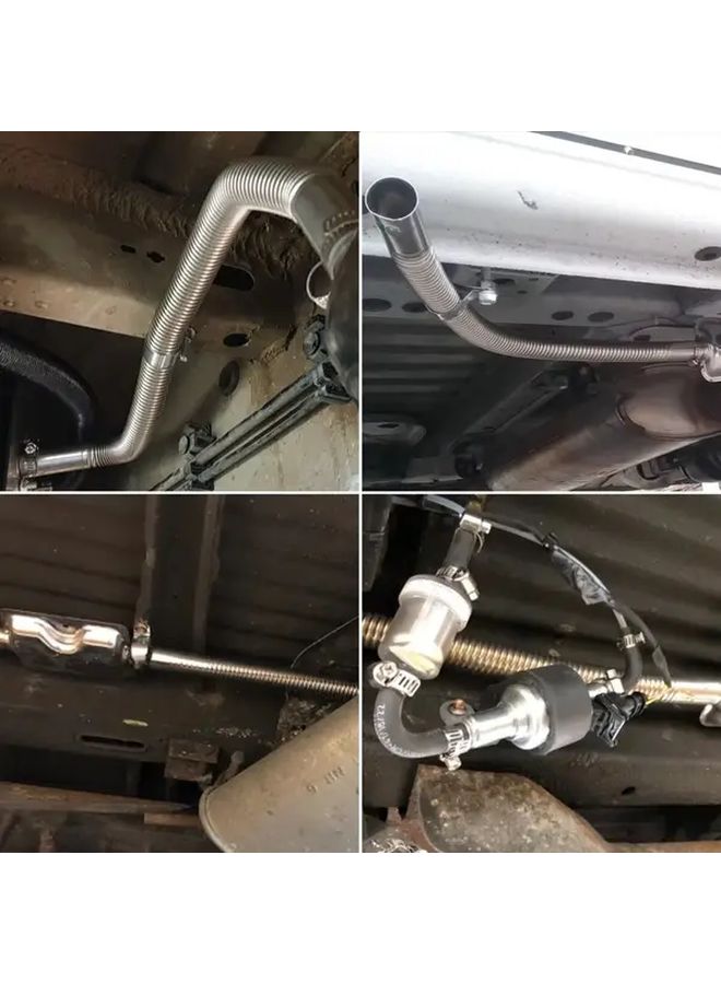 47 24 Inch Stainless Steel Exhaust Pipe For Parking Heater With 2 Clamps - Image 3