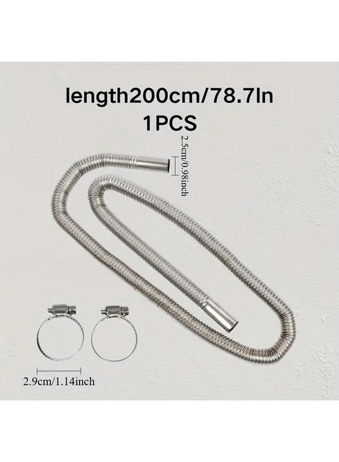 47 24 Inch Stainless Steel Exhaust Pipe For Parking Heater With 2 Clamps - Image 2