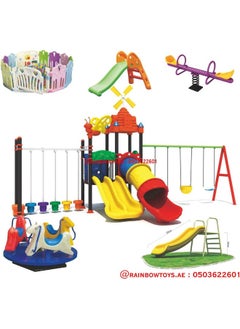 Rainbow Toys The Best Backyard Multifunctional Easy Climber, Outdoor Toys Slide and Swing Sets for Children Activities. Play-Ground Toys Area Size 780x450x340cm. Best Birthday Gift. - pzsku/ZDC50A47D219F955BB453Z/45/_/1721068054/75085ebe-ebc1-4727-8913-444ef49a9881