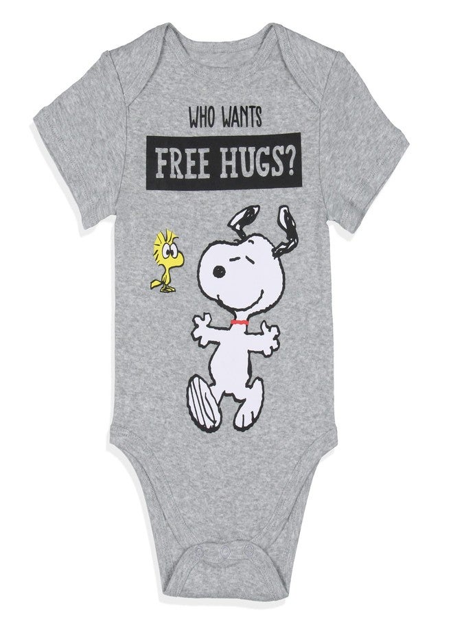 INTIMO Peanuts Infant Boys' Snoopy and Woodstock Sleeper 3 Pack Sleep Pajama (6 Months) Multicolored - Image 3