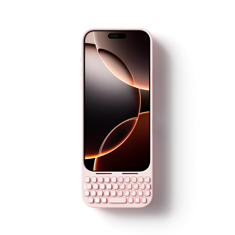 Akko MetaKey Keyboard for iPhone 16 Pro Max Maximize Screen Space Keyboard Case for Accurate Typing Pink - Image 2