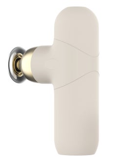 GREEN LION Premium 40W Portable Massage Gun / 50-55DB Noise / 4 Speed Dual Mode Gear / 1400-3000 RPM Range / Hot Compress / Strong Massage / Conical Head / Spherical Head / Clawed Head / Flat Head - Beige  - Image 3