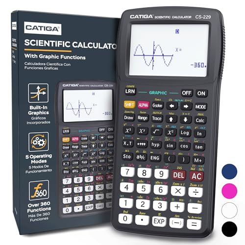 CATIGA Scientific Calculator with Graphic Functions Upgraded MultiMode Graphing Calculators for Students High School College Calculator Scientific Calculadora Cientifica CS229 - Image 1