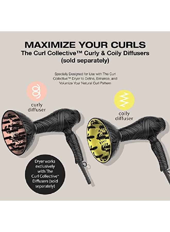 The Curl Collective 1875 Watt Ionic Ceramic Hair Dryer Nurture And Nourish Your Natural Curls With The Curl Collective