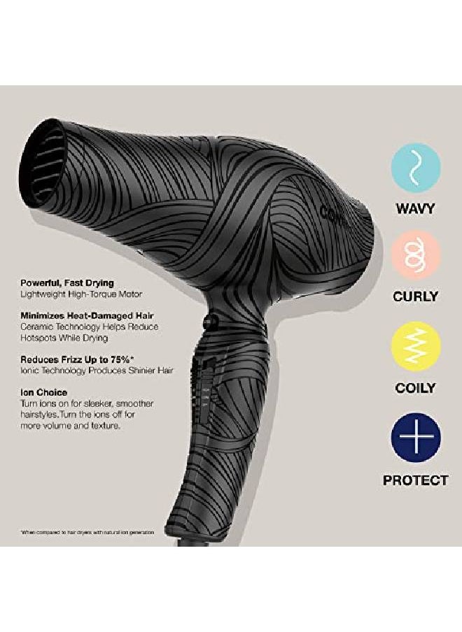 The Curl Collective 1875 Watt Ionic Ceramic Hair Dryer Nurture And Nourish Your Natural Curls With The Curl Collective
