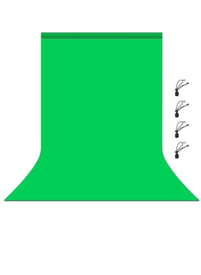 Xria Xria Green Screen 3X6m 10X20 Ft Solid Color Backdrop Photographic Background Washable Cloth For Photo Studio Video Chroma Key (Green)  - Image 1