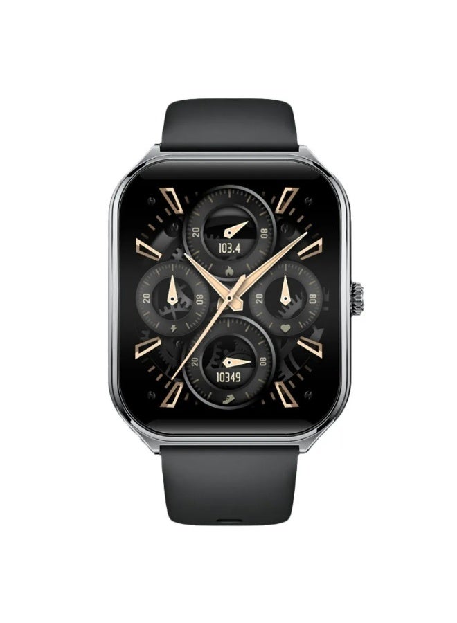 Smart Gate Smart Watch for Unisex, AMOLED Display, 1.93 Inch, Black - SGW-EBLK Dual Strap - Image 1