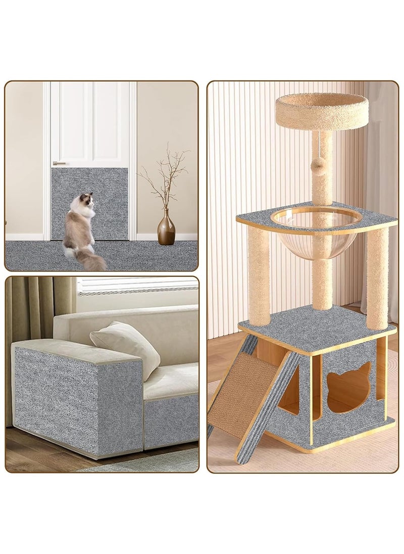Rightsure - Cat Scratcher, Cat Scratching Pads, 39.37" x 23.6", Cuttable Cat Scratching Mat, Self-Adhesive, Cat Tree Shelves, Replacement Pad for Cat Tree Shelves, Sofa Furniture Protector - Image 1